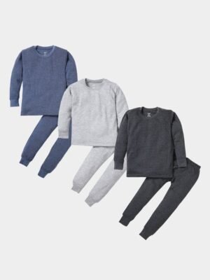 Toonyport Boys Pack Of 3 Striped Thermal Set