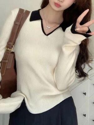 TRAQUILA Polo Collar Cotton T-shirt