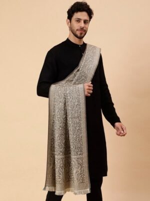 Tweedle Men Floral Woven Design Shawl