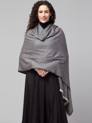 Tweedle Women Woven Design Woollen Shawl