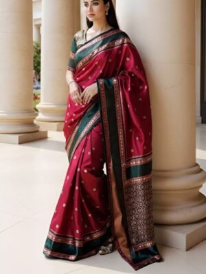Twika Ethnic Motifs Zari Saree
