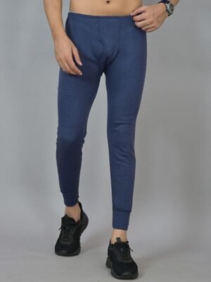 UNDERLOOP Men Ribbed Mid-Rise Thermal Bottoms