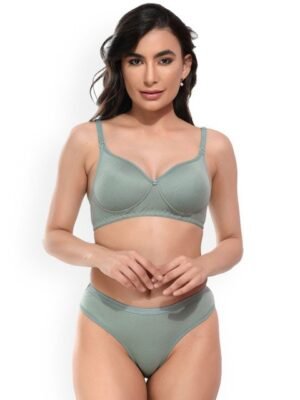UNITRUST Lightly-Padded Lingerie Set Kamini-Padded-Green