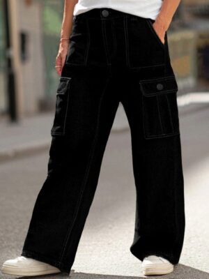 Urbano Fashion Men Loose Fit Non-Stretchable Cargo Jeans