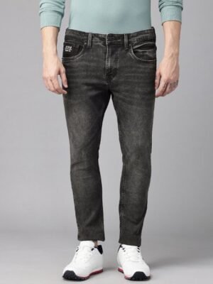 U.S. Polo Assn. Denim Co. Men Skinny Fit Mid-Rise Light Fade Stretchable Jeans