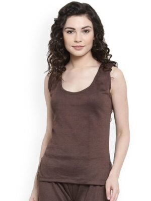 UZARUS Scoop Neck Cotton Thermal Tops