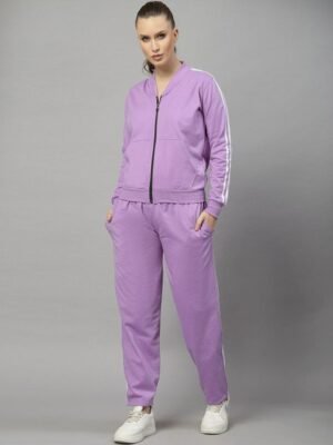 UZARUS Stand Collar Fleece Tracksuit