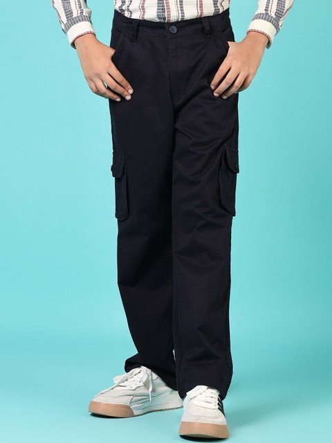 V-Mart Boys Cotton Twill Cargo Trousers