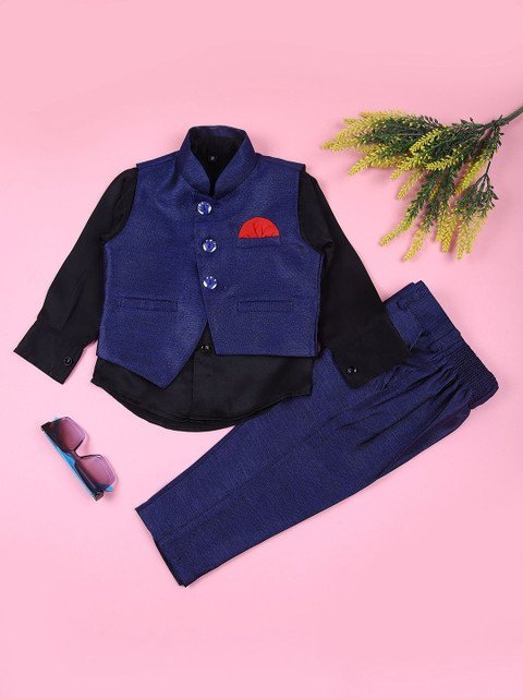 V-Mart Boys Single-Breasted 3 Piece Suits