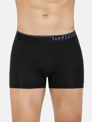 Van Heusen Innerwear Innerwear Men Black Solid 4 Way Stretch Body Defining Fit Trunk