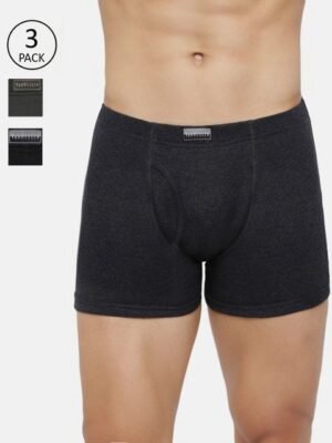 Van Heusen Innerwear Men Pack of 3 Solid Anti Bacterial Colour Fresh Boxer Briefs