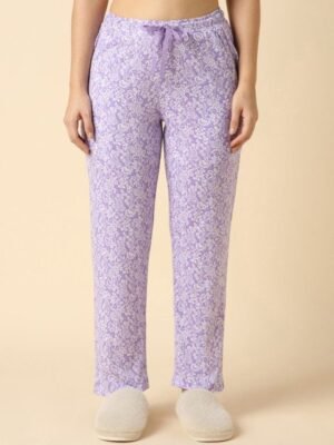 Van Heusen Women Cotton Printed Functional Pocket Lounge Pyjama