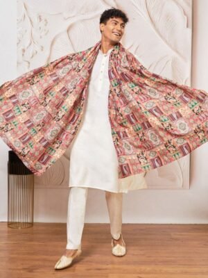 VASTRAMAY Men Ethnic Motifs Printed Dupatta