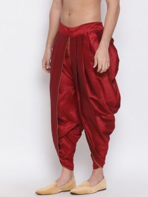 vastramay-men-red-solid-dhoti-pants-1.jpg