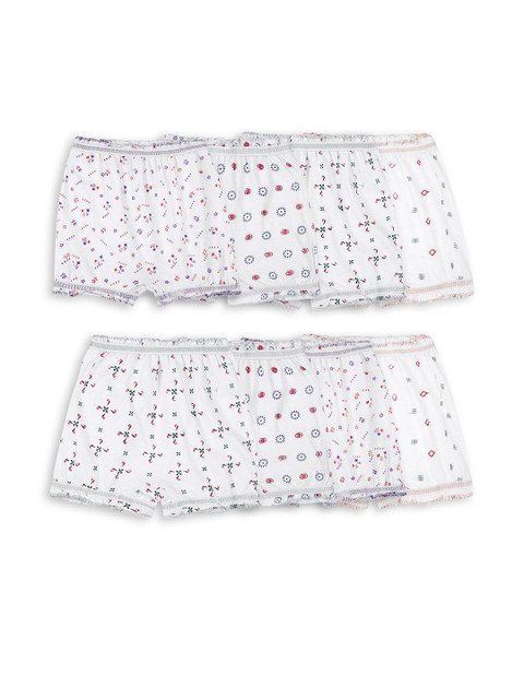 VastraMilap Kids Unisex Set of 8 Multicolor Printed Cotton Bloomers