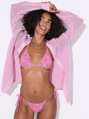 Victoria's Secret Women Printed Swim Briefs