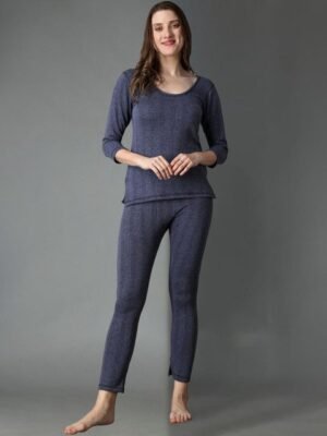 Wearslim Women Striped Thermal Set
