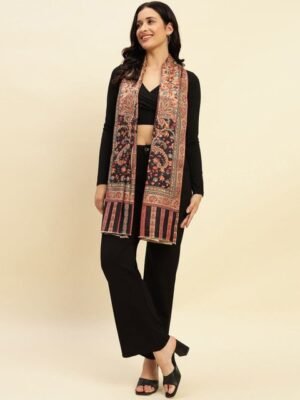 WEAVERS VILLA Women Graphic Digital Printed Winter Shawl