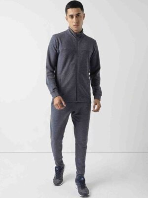 Wildcraft Self Design Mock Collar Mid Rise Tracksuits