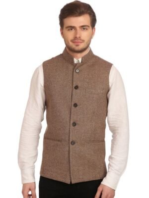 Wintage Brown Nehru Jacket