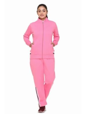 WOOL 4U Women Round Neck Mid Rise Tracksuit