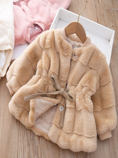 Xsole Kids Self Design Single Breasted Mock Collar Winter Overcoat