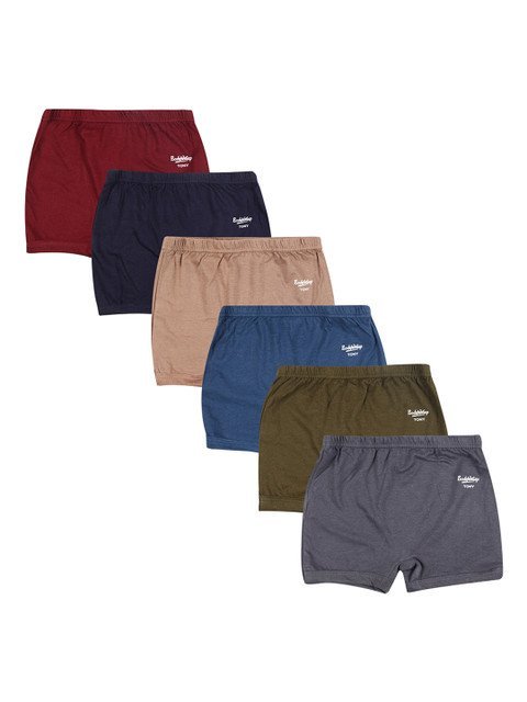 YELLOWDELIGHT Boys Pack of 6 Cotton Boy Short Briefs YD 543 Boys Plain Drawer 0-6 M-6p