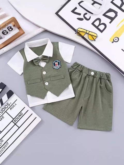 YK Boys Single Breasted 4-Piece Suit