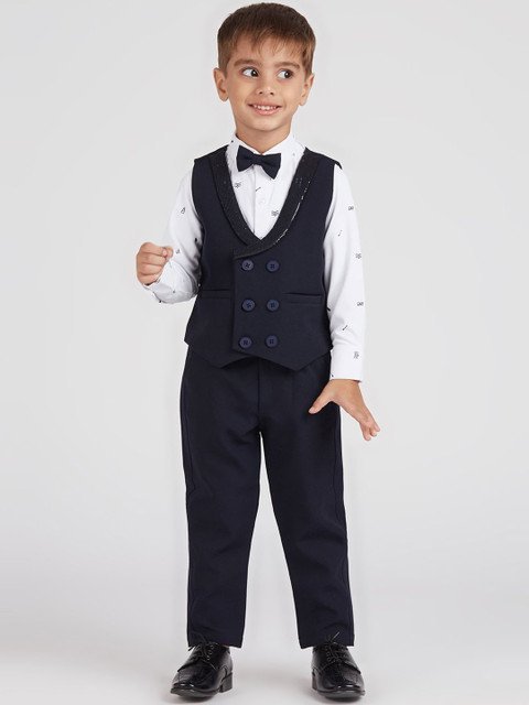 YK Boys Single-Breasted Four-Piece Suit