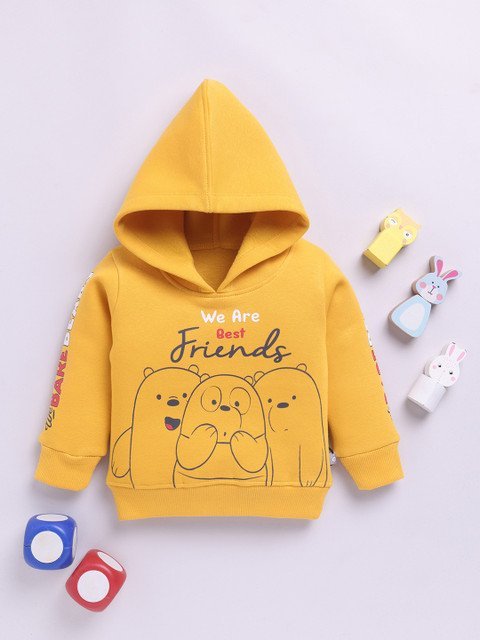 YK X Tinyo Infant Boys Graphic Printed Hooded Sweatshirt