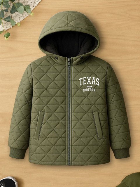 YK X Trampoline Unisex Hooded Solid Quilted Jacket