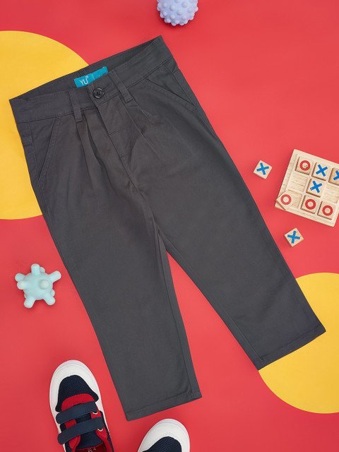 YU by Pantaloons Boys Mid-Rise Trousers