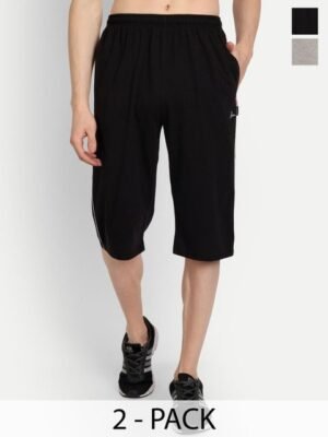 ZEFFIT Men Cotton Regular Fit Capris