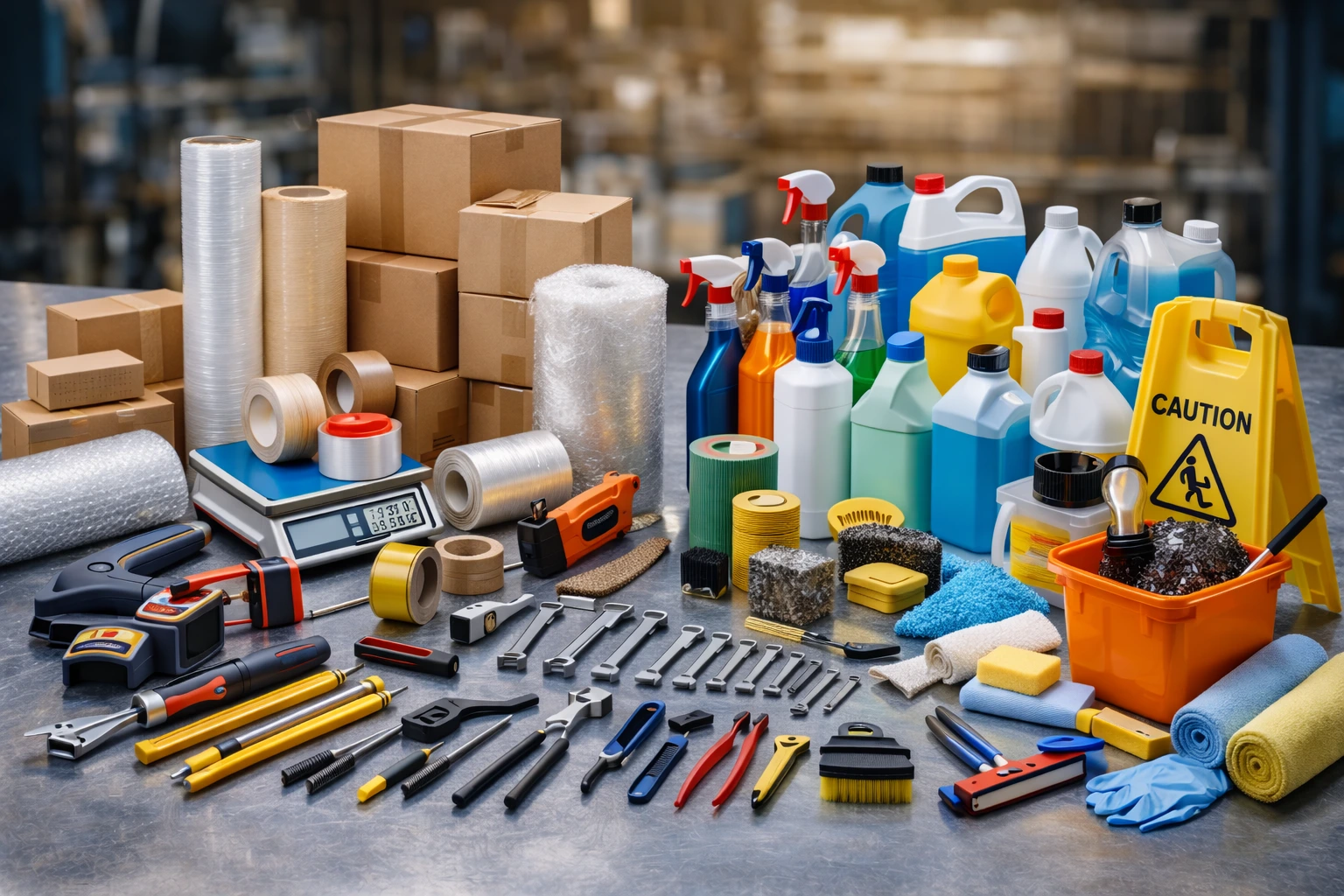 Industrial supplies and cleaning tools